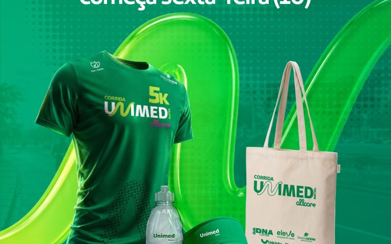Entrega dos kits da Corrida Unimed Natal começa nesta sexta-feira (10)