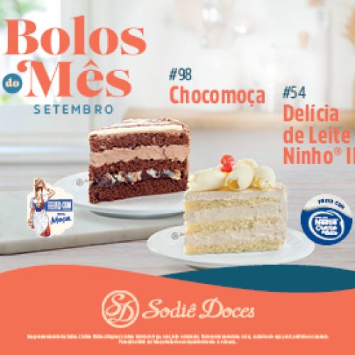Em setembro, Delícia de Leite II e Chocomoça® ganham desconto na Sodiê Doces