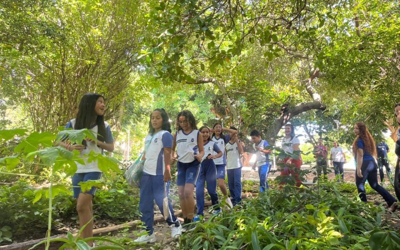 Estudantes de Natal participam da Semana do Meio Ambiente no Bosque das Mangueiras