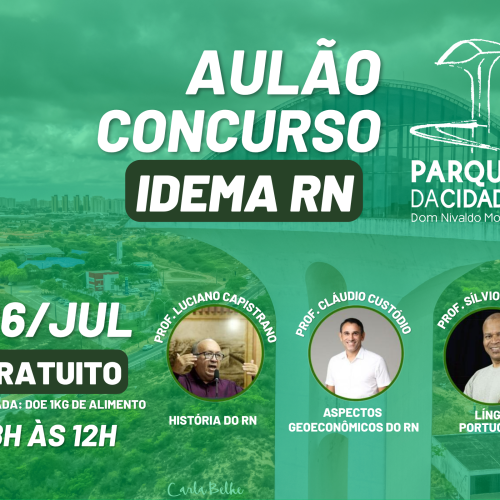 Parque da Cidade sedia aulão gratuito para concurso do Idema RN