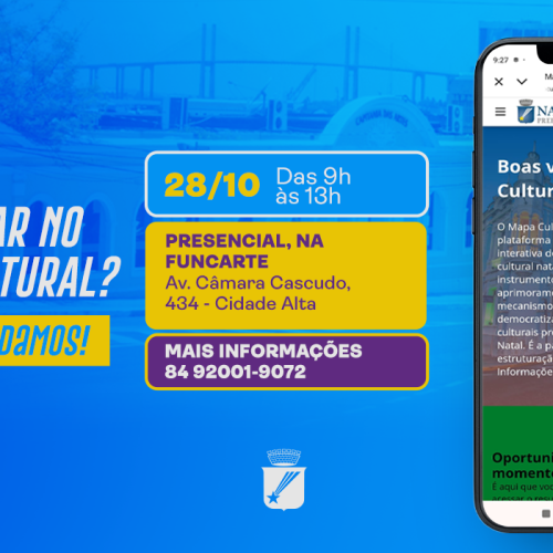 Oficina orienta artistas e agentes culturais sobre o uso do Mapa Cultural de Natal