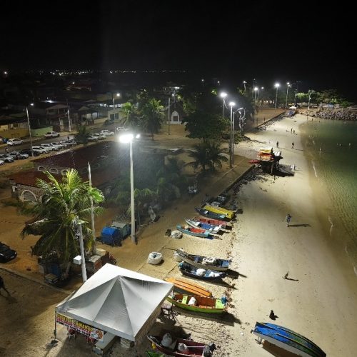 Orla da Redinha ganha reforço na iluminação