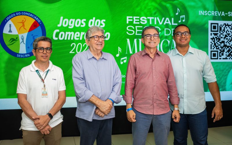 Festival Sesc de Música e Jogos dos Comerciários são lançados em Natal com inscrições abertas