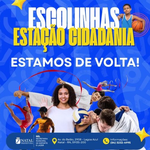 Escolinhas da Estação Cidadania retomam atividades para o segundo semestre de 2026 
