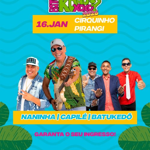 Kd Xoxó? faz “esquenta” em seu primeiro Batukdão na praia de Pirangi nesta sexta (16)