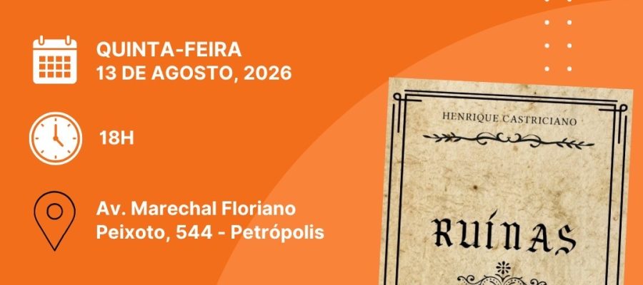 “Ruínas”, de Henrique Castriciano, ganha nova edição e será lançado na Livraria Manimbu, em Natal.