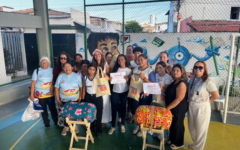 Projeto “Lugares de Charme” promove Renda de Bilro em escola municipal de Natal