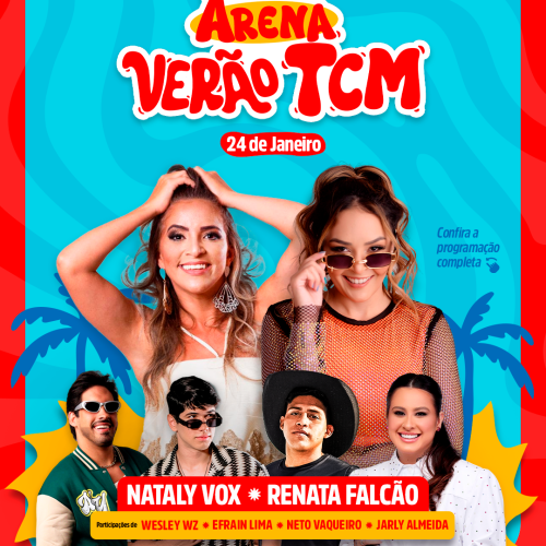 Arena Verão TCM encerra temporada 2026 neste sábado (24) em Tibau
