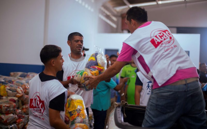 Ação da Cidadania do RN arrecada 17 toneladas de alimentos durante show “Tardezinha”