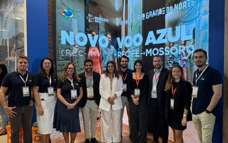 Azul anuncia retomada de voos entre Mossoró (RN) e Recife (PE) durante a WTM Latin America