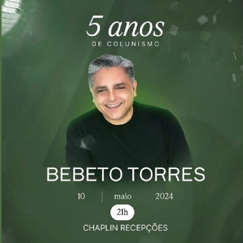 Bebeto Torres comemora 5 anos de colunismo social com festa premium em Natal