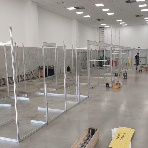 Começa a etapa de montagem da 30ª Brasil Mostra Brasil no Centro de Convenções