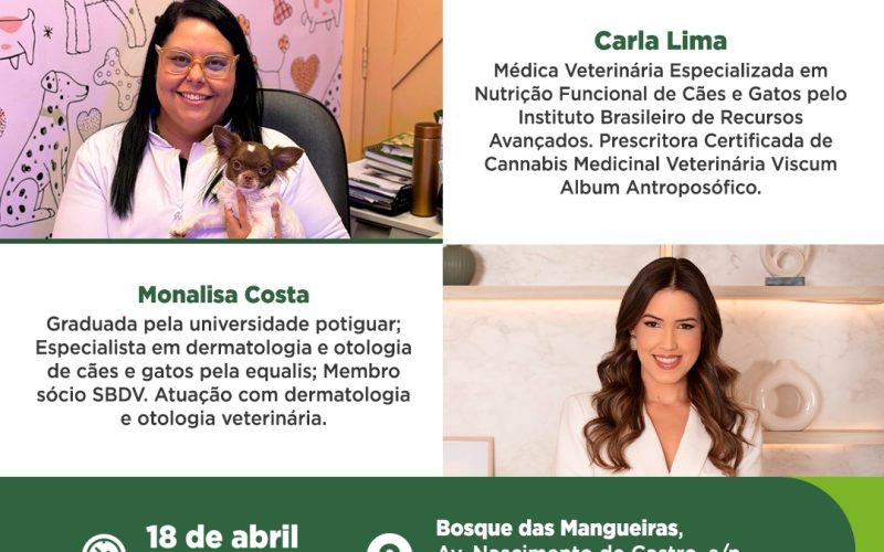 Bosque das Mangueiras recebe encontro “Papo de Pet” no próximo dia 18