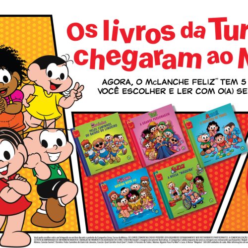McLanche Feliz e Turma da Mônica se unem para incentivar leitura entre crianças de todo o Brasil