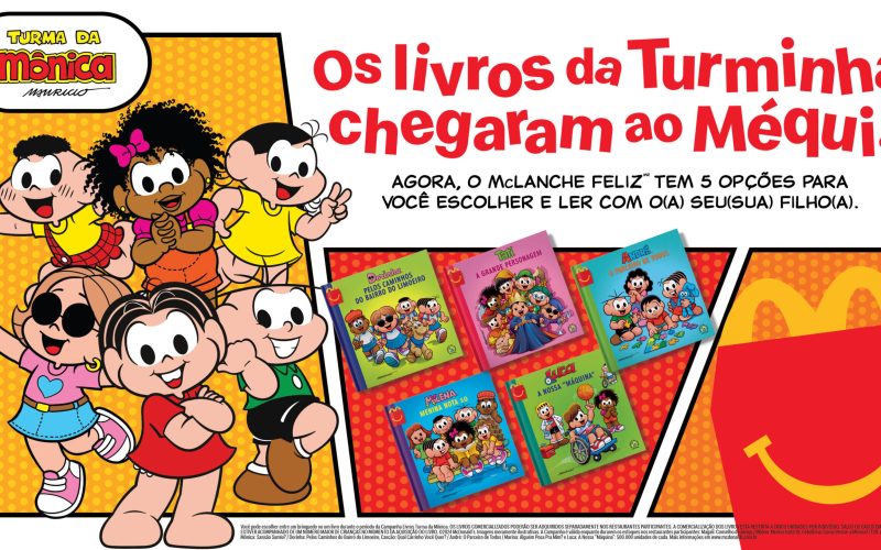 McLanche Feliz e Turma da Mônica se unem para incentivar leitura entre crianças de todo o Brasil