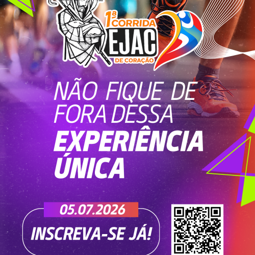 1ª Corrida EJAC de Coração promete reunir 3 mil pessoas na Via Costeira com fé, esporte e integração