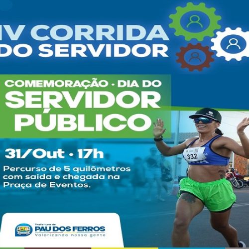 IV Corrida do servidor movimenta a cidade de Pau dos Ferros nesta quinta (31)