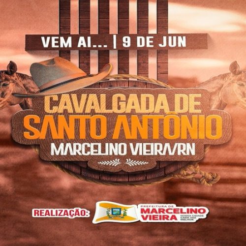 Tradicional cavalgada de Santo Antônio acontece dia 9 de junho em Marcelino Vieira
