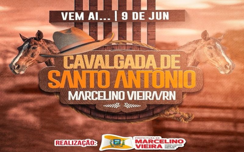 Tradicional cavalgada de Santo Antônio acontece dia 9 de junho em Marcelino Vieira