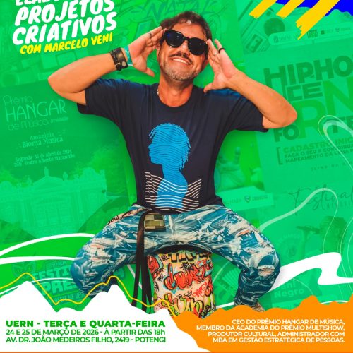 Marcelo Veni ministra oficina gratuita de elaboração de projetos na UERN Zona Norte