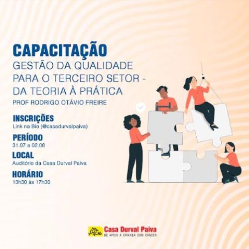 Casa Durval Paiva promove capacitação em “Gestão da Qualidade” no projeto Qualificar
