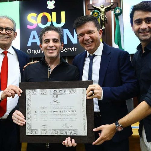 Waldonys recebe título de cidadão do RN: “Agora sou potiguar por lei”