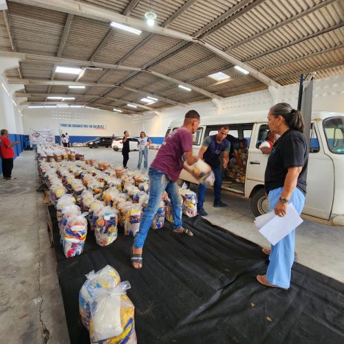 Armazém da Caridade e parceiros realizam entrega de 20 toneladas de alimentos em Natal