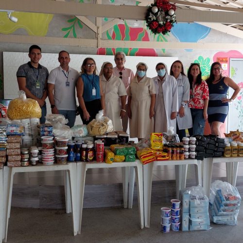 IPEM/RN realiza doação de alimentos para o fim de ano do Instituto Juvino Barreto