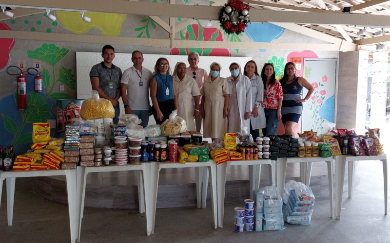 IPEM/RN realiza doação de alimentos para o fim de ano do Instituto Juvino Barreto