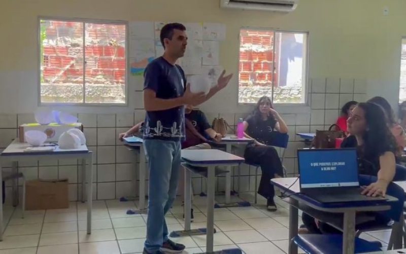 Planetário 3D da ECT leva conhecimento astronômico para escolas públicas do RN