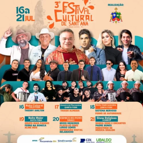 Festa de Sant’ana em Currais Novos já começou e segue até o dia 21 de julho
