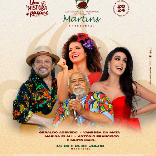 XVI Festival gastronômico de Martins divulga programação da edição 2024; Confira