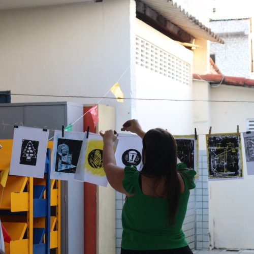 Comunidade do Passo da Pátria recebe Feira de Xilogravuras