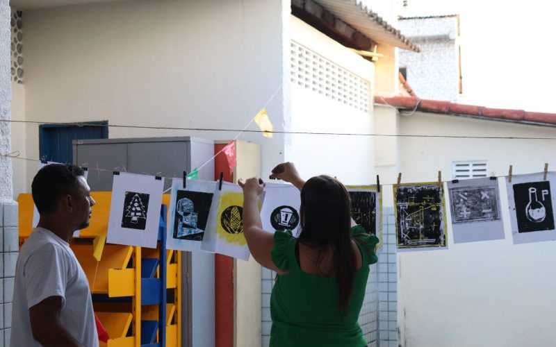 Comunidade do Passo da Pátria recebe Feira de Xilogravuras