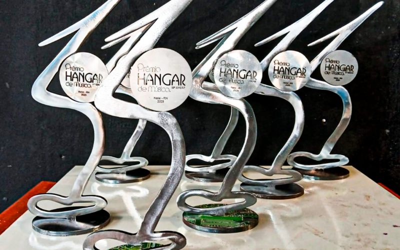 Trófeu da 23ª edição do Prêmio Hangar de Música é apresentado