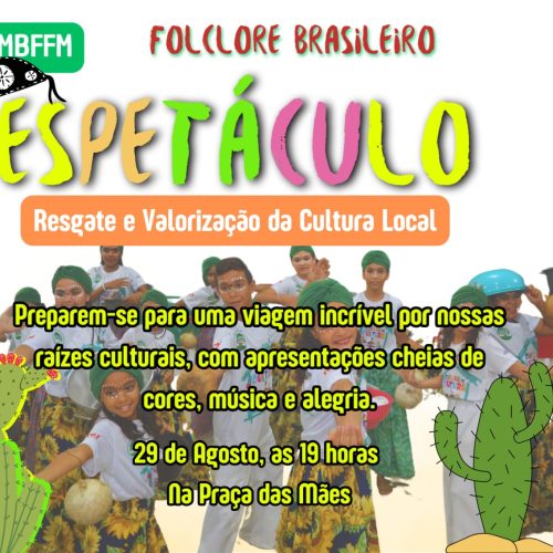 AMBFFM promove espetáculo folclórico nesta quinta (29) na Praça das Mães em Assú