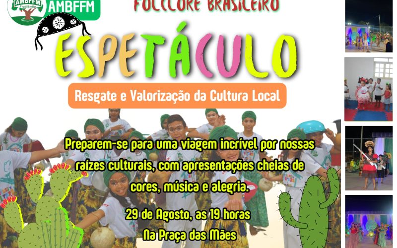 AMBFFM promove espetáculo folclórico nesta quinta (29) na Praça das Mães em Assú
