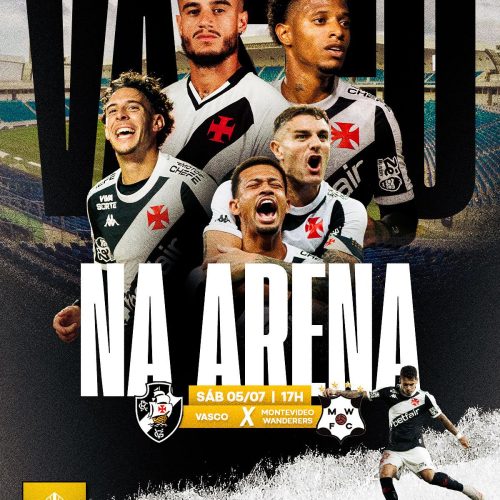 Vasco (RJ) e Montevideo Wanderers farão amistoso internacional na Arena no dia 05