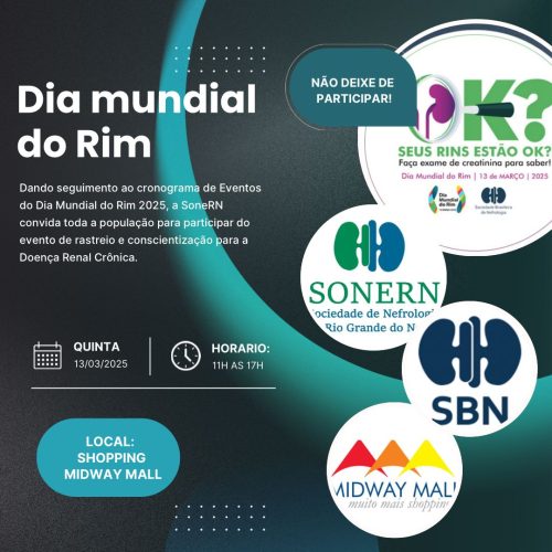 Shopping Midway Mall sedia ação do Dia Mundial do Rim
