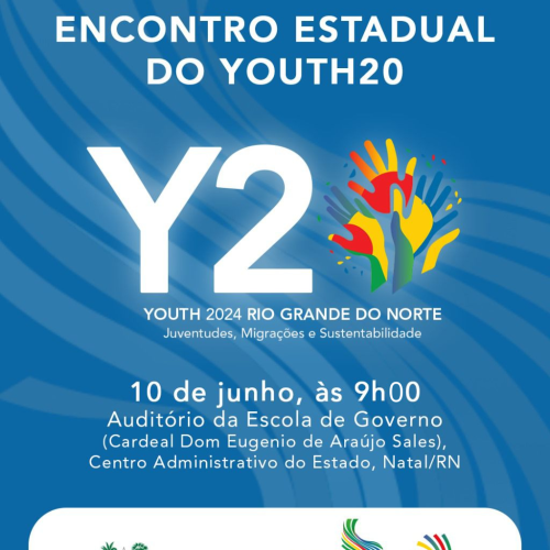 Encontro Estadual do Y20 acontece no mês de junho em Natal; Confira a programação