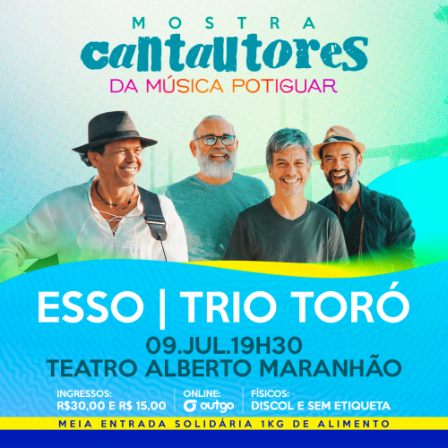 Mostra de Cantautores da Música Potiguar acontece hoje (9) no Teatro Alberto Maranhão