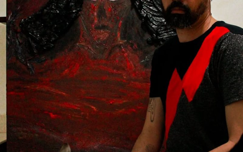 Brunus Otium lança exposição “O Renascimento é Vermelho” no Bardallos Comida & Arte