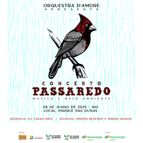 Música e natureza em harmonia neste final de semana em Natal com o Concerto Passaredo