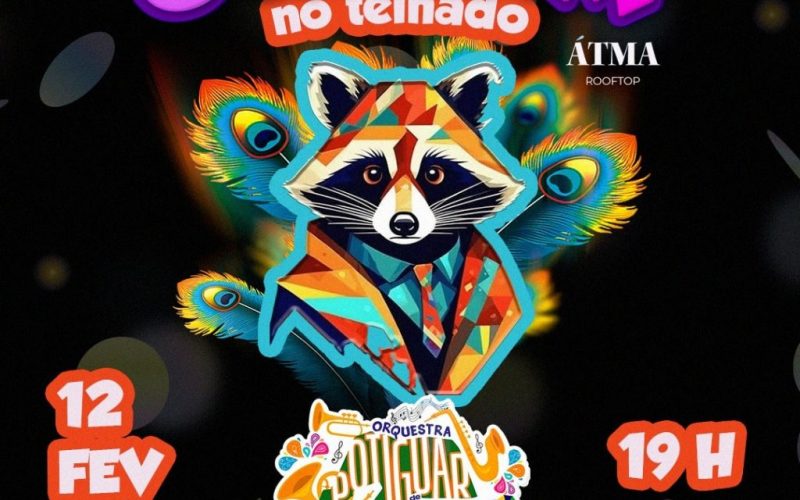 Bloco “Guaxinim no telhado” agita a segunda de carnaval em Ponta Negra