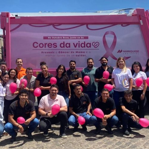 Marquise ambiental participa das campanhas Outubro Rosa e Novembro Azul