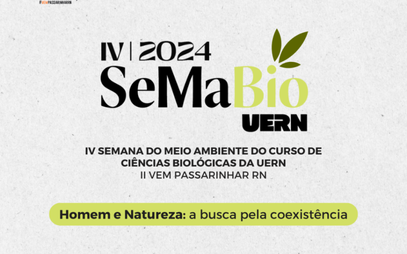 IV Semana do Meio Ambiente e II Vem Passarinhar ocorrem entre 4 e 8 de junho