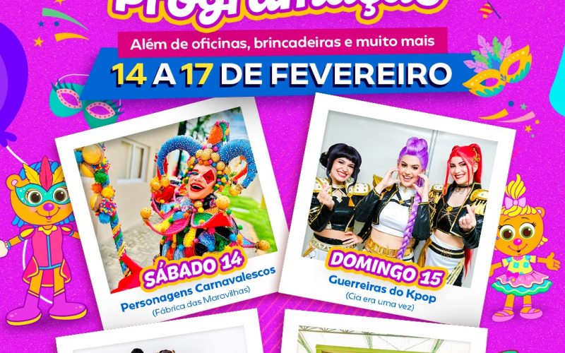 Viva Park Folia transforma o Carnaval em experiência especial para crianças em Natal