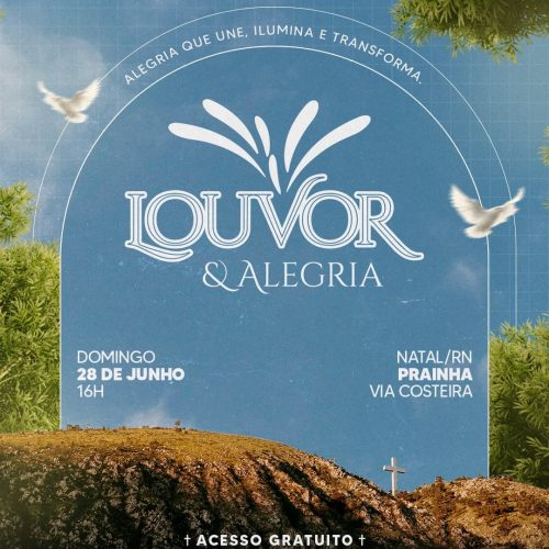 Louvor & Alegria terá segunda edição gratuita com shows de Alice Maciel, Rafaella Marçal e Raquel Di Lima