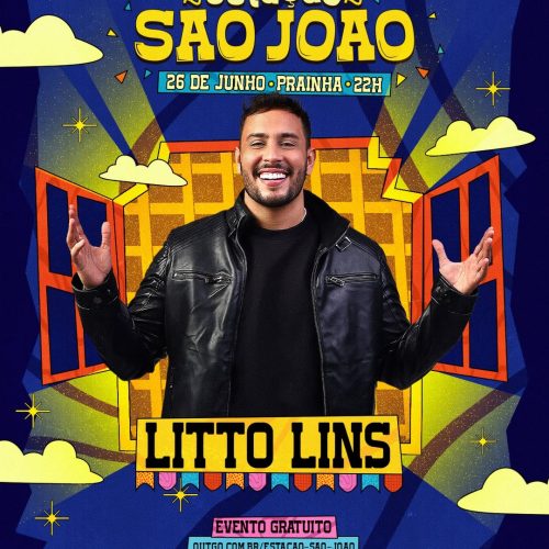Evento gratuito na Via Costeira terá shows de Litto Lins e Amanda & Ruama no dia 26