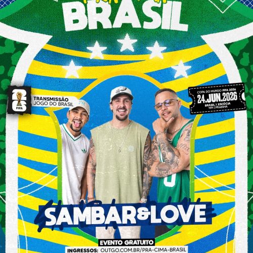 Brasil x Escócia terá evento com entrada gratuita, quatro telões de LED e shows na Prainha Via Costeira